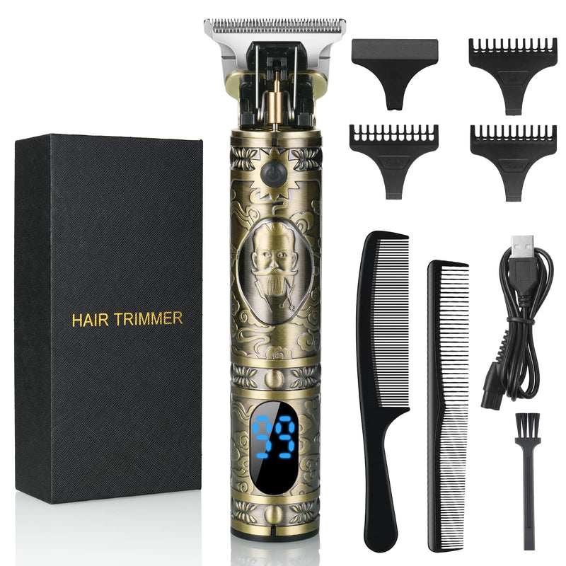URAQT Hair Clippers for Men, Cordless Clippers Electric Hair Trimmer Beard Trimmer, Waterproof Detail Beard Shaver, Precision T-Blade Trimmer Grooming Cutting Kit with 4 Guide Combs and 2 Hair Combs - NewNest Australia