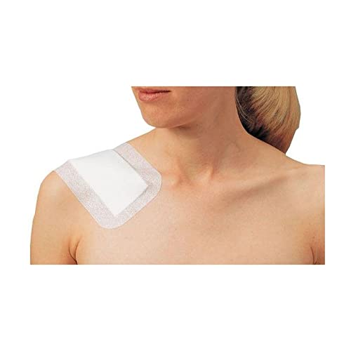 MediSale Ltd Adhesive Sterile Wound Dressings **Box of 25**- Suitable for cuts and grazes, Diabetic Leg ulcers, venous Leg ulcers, Small Pressure sores First Aid Plaster. (10cm x 8cm) - NewNest Australia