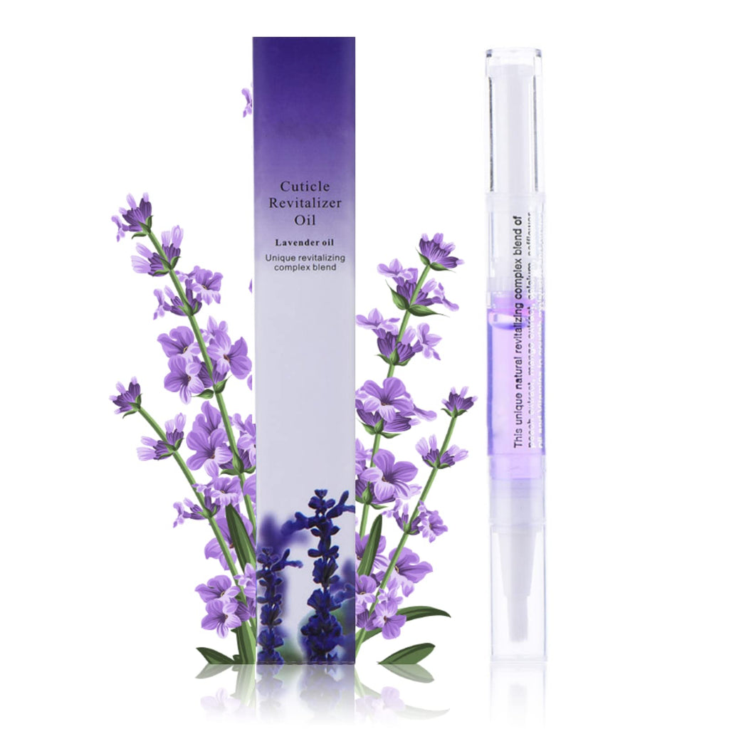 Cuticle Oil Pen for Nail Care, Nail Cuticle Oil ,5ml Nail Oil Pen with Natural Ingredients to Moisturize and Nourish Dry Nails and Cuticles, Cuticle Oil to Prevent (1PC Lavender) 1PC Lavender - NewNest Australia