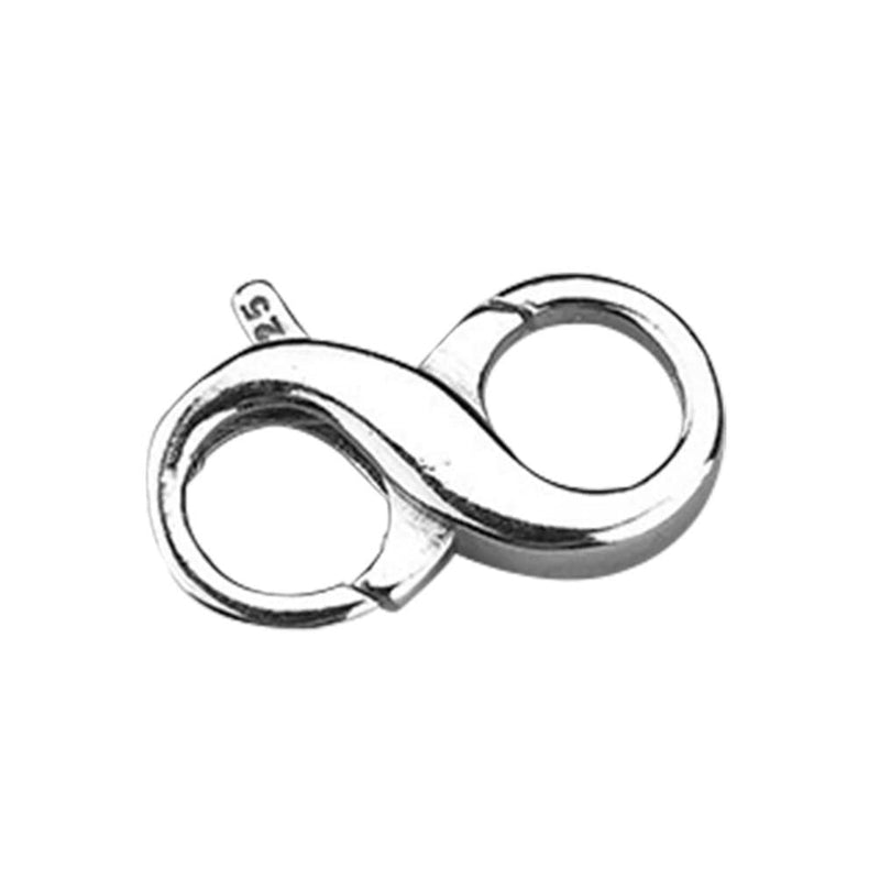 Milisten Double Opening Lobster Clasp, Double Opening Clasps Connector, Sterling Silver Necklace Bracelet Extender for DIY Jewelry Repair Kit Bracelet Necklace Jewelry Closing (Silver) - NewNest Australia