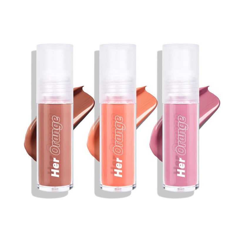 KYDA 3 Colors Matte Liquid Blush Set, Face Blusher Makeup, Cream Blush Cheek, Natural-Looking, Sheer Flush Of Color, Brightening Lightweight Looking Effect-Set A - NewNest Australia