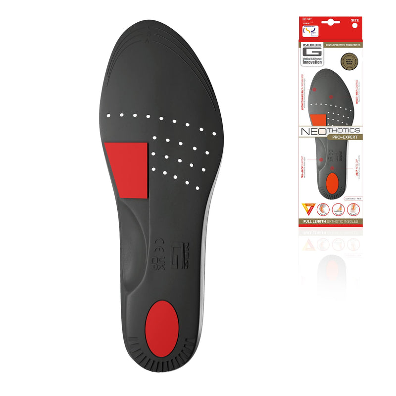 Neo G NeoThotics Pro-Expert Plantar Fasciitis & Achilles Tendonitis Support - Full Length Shoe Inserts for Plantar Fasciitis Heel Pain, Knee Pain Relief & Achilles Heel Support - S SMALL: 2.5 UK - 5.5 UK - NewNest Australia