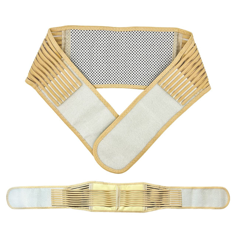 Back Support Belt - Self Heating & Soothing Back Brace Made With Breathable Materials & 20 Magnets For Optimal Pain Relief - Unisex Design For Sciatica, Herniated Disc, Scoliosis, Pain & More… M Beige - NewNest Australia