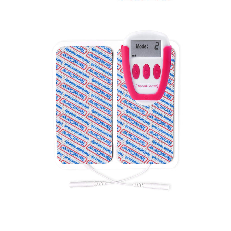 TensCare OVA+-Pain Relief from Period Pain, Endometriosis and Dysmenorrhea Using TENS. Rechargeable Battery, can be Used at Home, Work with 2 Additional Packs of Electrodes, White with Pink Belt Clip Ova+ with Additional Electrodes - NewNest Australia