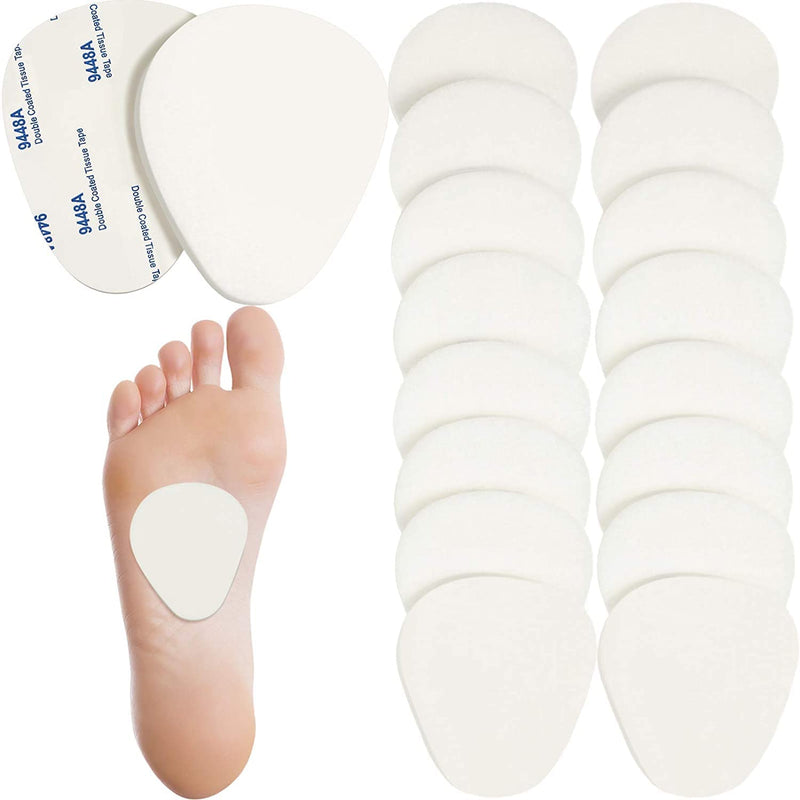 YWINETO Metatarsal Pads,Metatarsal Felt Feet Pads Insert Ball of Foot Cushion Pain Relief Forefoot Support Adhesive Foam Pad for Men Women 1/4 Inch Thick 10 Pairs - NewNest Australia