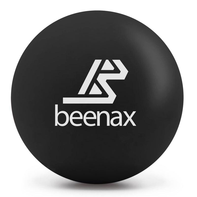 Beenax Lacrosse Massage Ball - Perfect for Trigger Point Therapy, Myofascial Release, Plantar Fasciitis, Deep Tissue, Muscle Relief, Rehab, Physio - Designed to Relieve Stress and Relax Tight Muscle Black - NewNest Australia