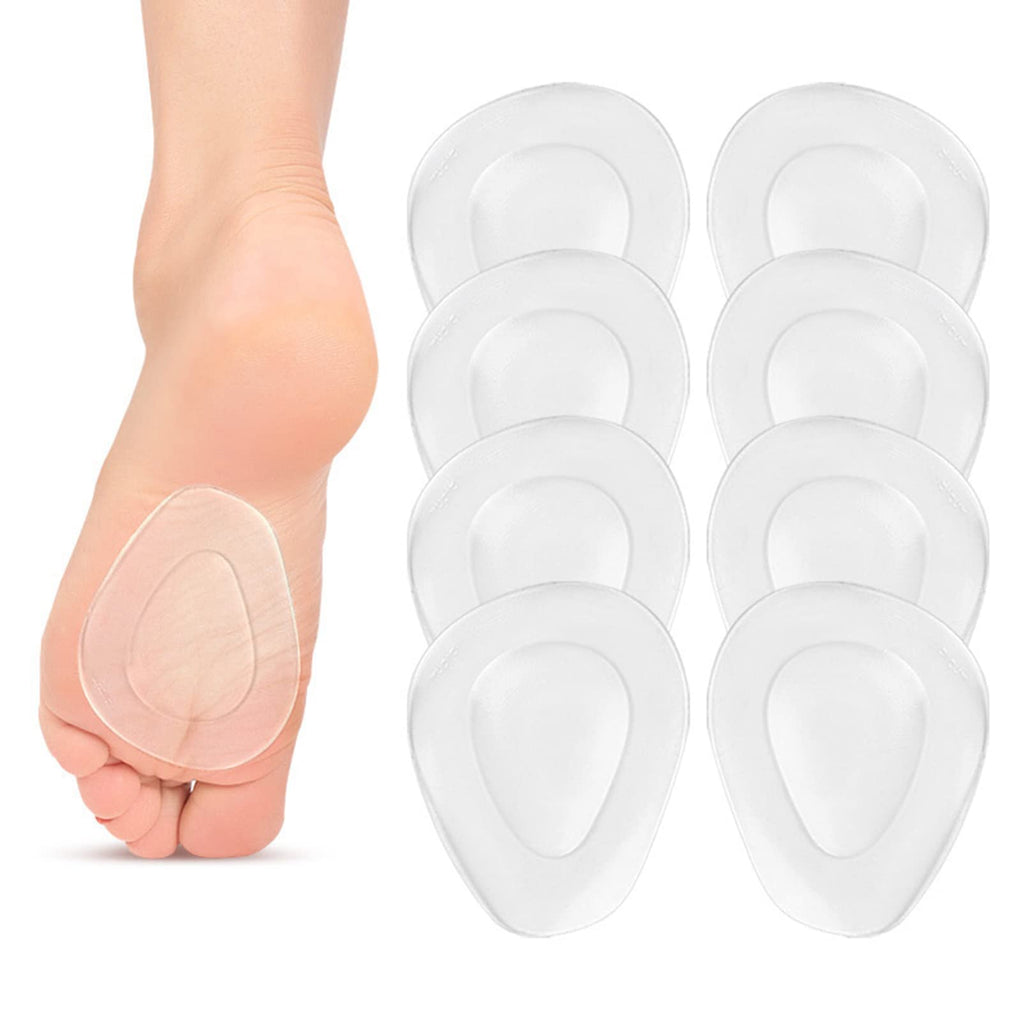 Metatarsal Pads, Gel Ball of Foot Cushion, Non Slip Forefoot Pads Self Adhesive Gel Insoles Forefoot Cushions Support, for Metatarsalgia, Morton's Neuroma Pain Relief, Suitable Men Women(4 Pairs) - NewNest Australia