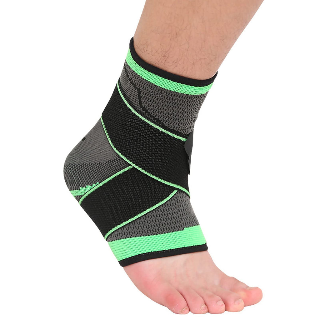 Ankle Support Brace, Foot Heel Support Compression Socks Bandage Adjustable Straps Splint For Achilles Tendonitis Plantar Fasciitis Sprained Ankle Running Sports Protection and Pain Relief(L 1 pack) - NewNest Australia