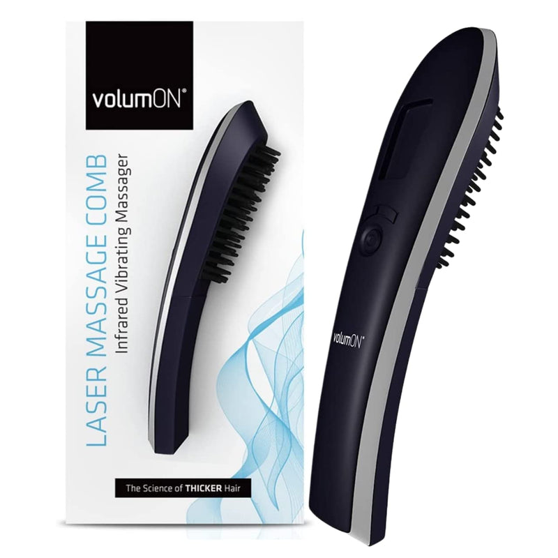 Hair Growth Brush VOLUMON® Hair Growth Treatment Laser Device to Help Prevent Further Hair Loss and Promote Hair Regrowth - Infrared Vibrating Massager with LCD Display for Men & Women - NewNest Australia