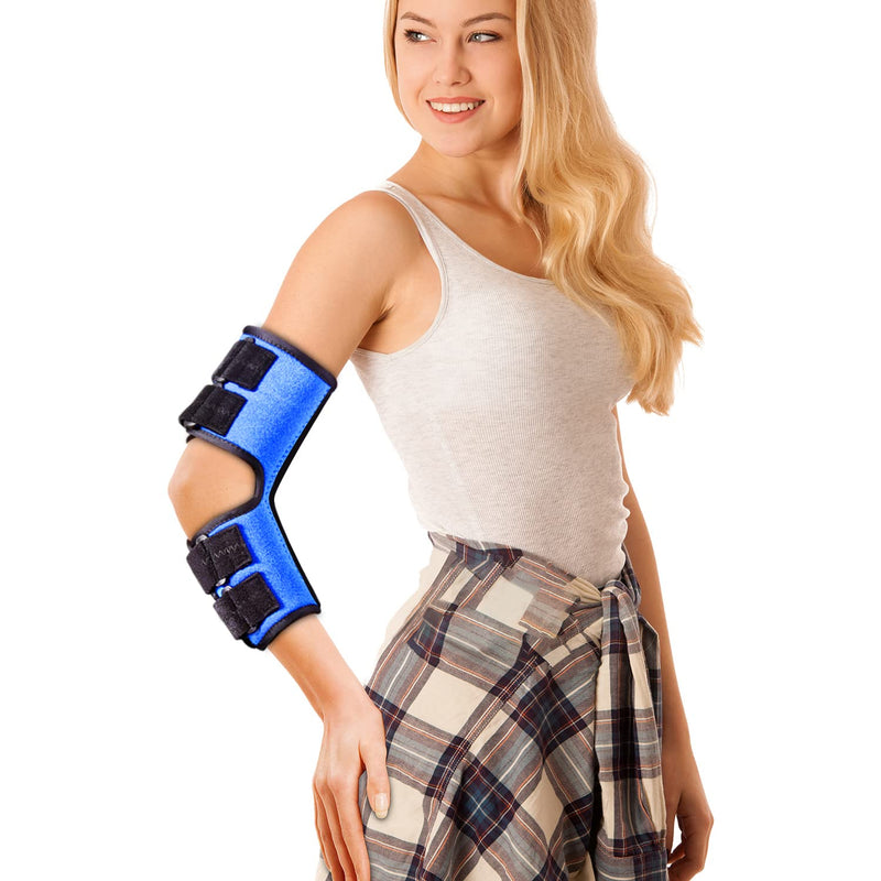 Elbow Brace, Night and Day Splint for Ulnar Nerve Entrapment for Left and Right, Cubital Tunnel Syndrome Physical Therapy and Recovery, Arm Immobilizer for Sleep and Work, for Woman, Man - L/XL - NewNest Australia