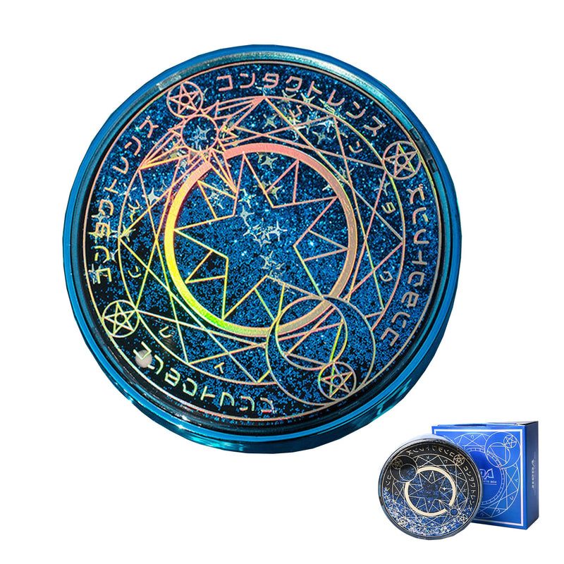 Travel Contact Lens Cases with Mirror, Magical Girl, Durable, Compact, Portable Soak Storage Kit, Protect Your Eyes, Home Case Easy Carry Mini Box,Tweezers Solution Bottle Lens Container (Blue) Blue - NewNest Australia