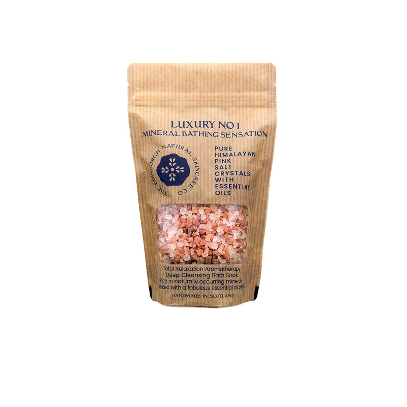Luxury No. 1 Pink Himalayan Bath Salts | Promotes Muscle Relaxation | Relieve Stress & Aid Sleep | Restores & Soothes Skin | Infused with Essential Oils | Edinburgh Skincare Company Luxury No. 1 - NewNest Australia