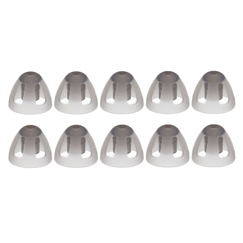 Ear Tips, 10pcs Hearing Aid Domes Earbud Tips Replacement Earbud Tips Ear Bud Hearing Aid Earplug Soft Open Domes Black Layer Replacements Eartip for The Elderly The Hearing Impairments People(M) M - NewNest Australia