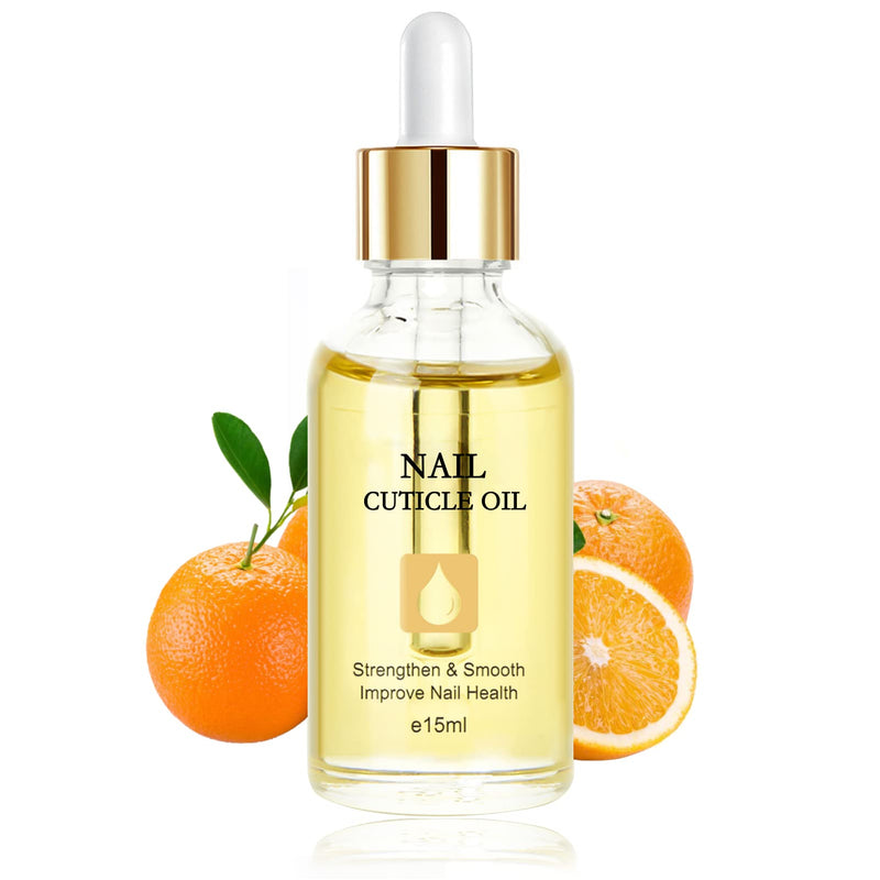 Nail Cuticle Oil 15ml with Organic Vitamin E & B, Cuticle Oil for Nails, Jojoba Nail Cuticle Oil,Nail Oil Soothe Moisturize with Dropper Design for Dry Rough Nail Care Repair - NewNest Australia