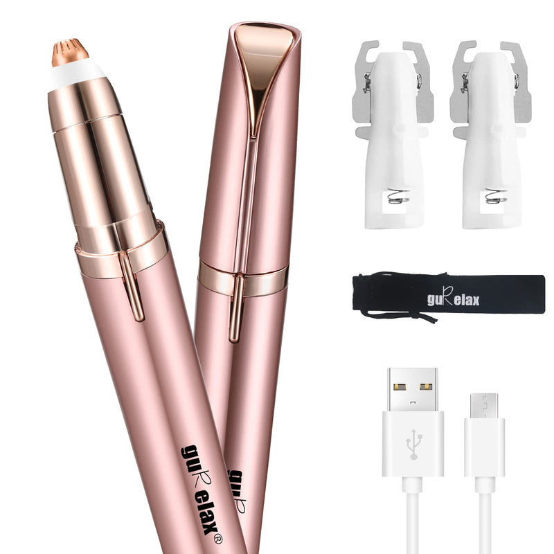 Eyebrow Trimmer, Rechargeable Eyebrow Epilator Pen Woman Electric Painless Portable Eyebrow Hair Remover Razor with 2 Replacement Blads Eyebrow Trimmer+blad - NewNest Australia