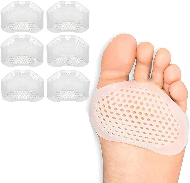 Metatarsal Pads Forefoot Pad Ball of Foot Cushions for Women Men Soft Gel Foot Pads Pain Relief High Heels Forefoot Pad Insoles Breathable Metatarsal Pads Cushion Forefoot Pads Shoe Supports 6Pairs - NewNest Australia