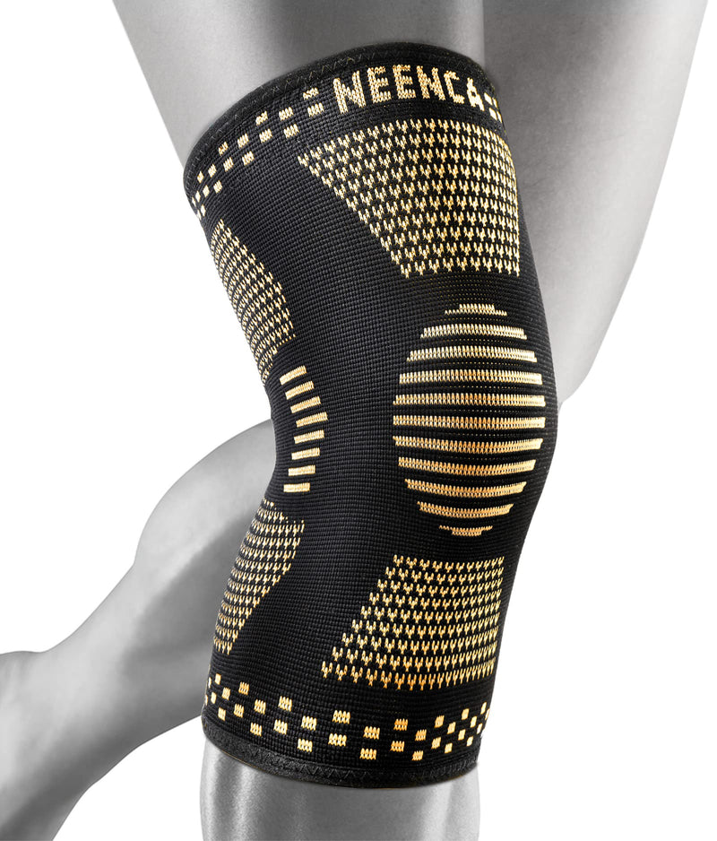 NEENCA Copper Knee Support Brace(Pair), Professional Knee Sleeves with Copper Ions Infused Fiber Technology, Premium Compression Support for Knee Pain, Sports, Arthritis, ACL, Joint Pain Relief 3XL - NewNest Australia