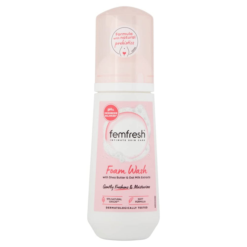Femfresh Nourish Moisturisation & Comfort Daily Intimate Foam Wash – Gentle Feminine Hygiene Shower Foam with Shea Butter & Oat Milk Extracts – pH Balanced, Soap Free – 150ml - NewNest Australia