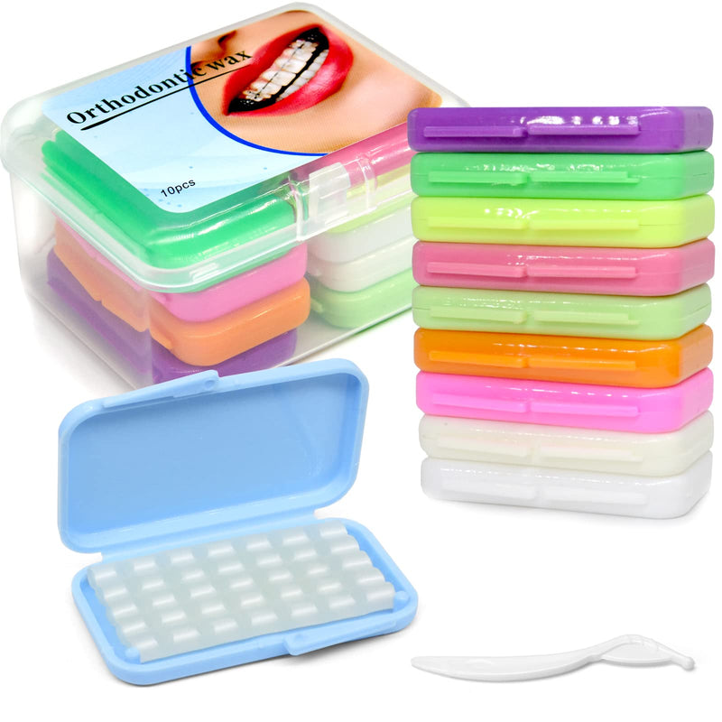 10 Boxes Dental Wax, BVN Orthodontic Wax, Dental Wax for Braces, Braces Wax, Wax for Braces, Teeth Wax, Orthodontic Wax for Braces, Relief Wax for Dental Brace Wearer and Patients for Oral Care 10 Boxes Dental Wax - NewNest Australia