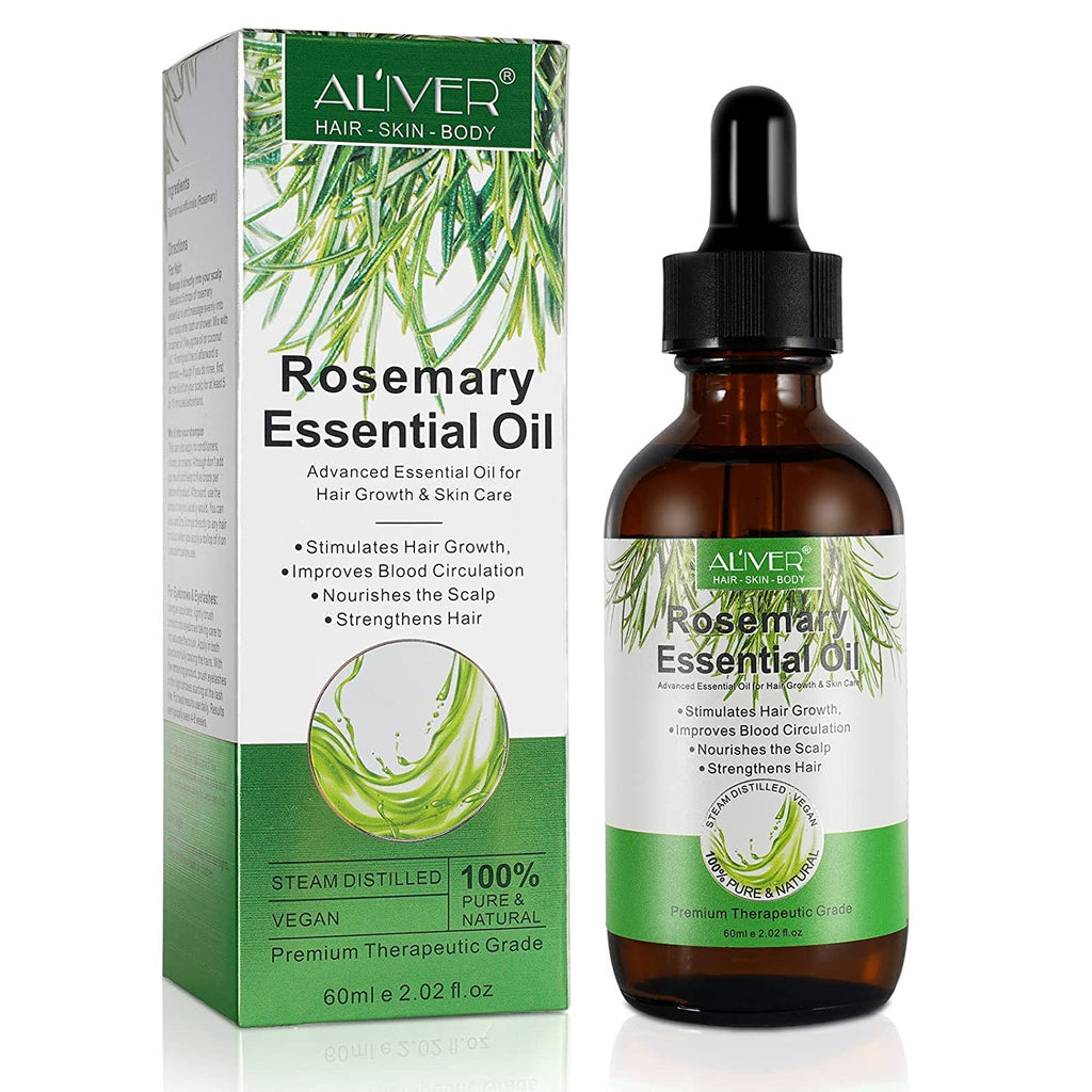 Rosemary Hair Growth Oil,Rosemary Essential Oil for Hair Growth,Hair Loss Treatment,Strengthens Hair,Rid of Itchy and Dry Scalp Refreshing Aromatherapy Oil for Men Women - NewNest Australia