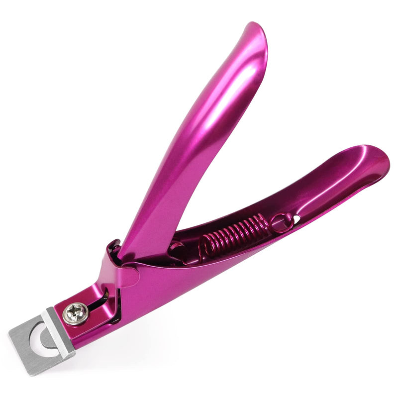 Sularpek Acrylic Nail Clipper, Nail Clippers Tip Cutters, Nail Clipper Professional, for False Gel Artificial Nails Manicure Pedicure Trimmer Nail Care Tools Home Salon Nail Art（Rose Red） - NewNest Australia