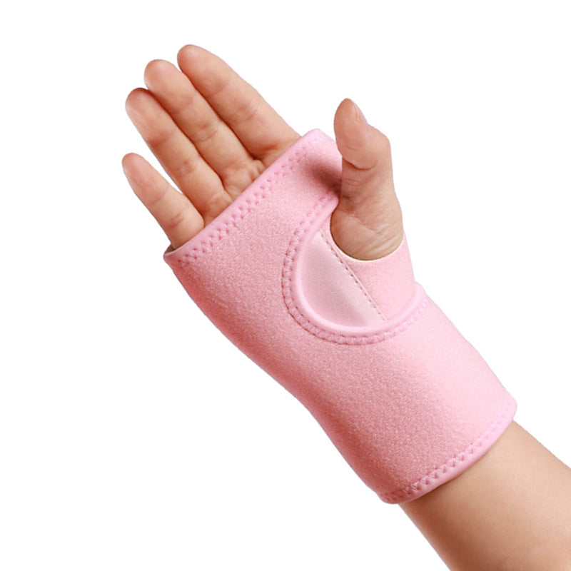 Wrist Splint Support Brace Compression Wrist Brace Elastic Adjustable Carpal Tunnel Support with Metal Strip for Sports, Fitness, Arthritis, Tendonitis One Size Single (Right Hand, Pink) Right Hand - NewNest Australia