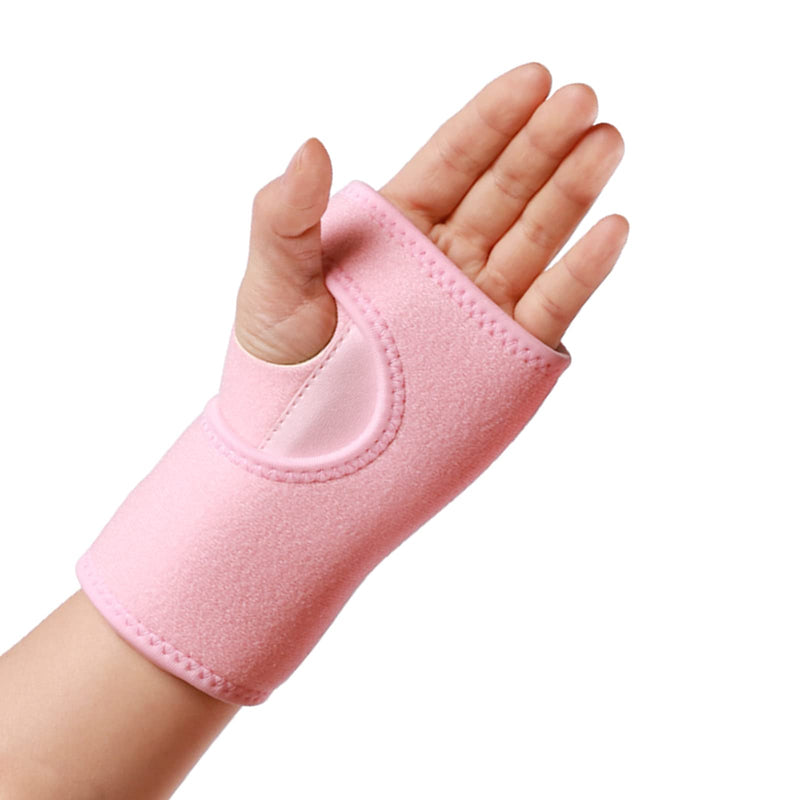 Wrist Splint Support Brace Compression Wrist Brace Elastic Adjustable Carpal Tunnel Support with Metal Strip for Sports, Fitness, Arthritis, Tendonitis One Size Single (Left Hand, Pink) Left Hand - NewNest Australia