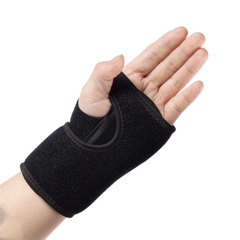 Wrist Splint Support Brace Compression Wrist Brace Elastic Adjustable Carpal Tunnel Support with Metal Strip for Sports, Fitness, Arthritis, Tendonitis One Size Single (Left Hand, Black) Left Hand - NewNest Australia