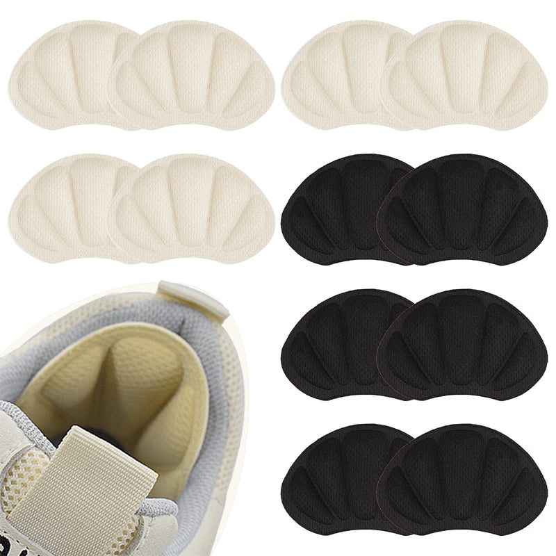 NICENEEDED 6 Pairs Heel Cushion Pads, Mesh Heel Grips for Too Big Shoes, Self Adhesive Heel Cushion Inserts Loose Shoes Protectors to Prevent Heel Pains Improve Shoe Fit for Women Men - NewNest Australia