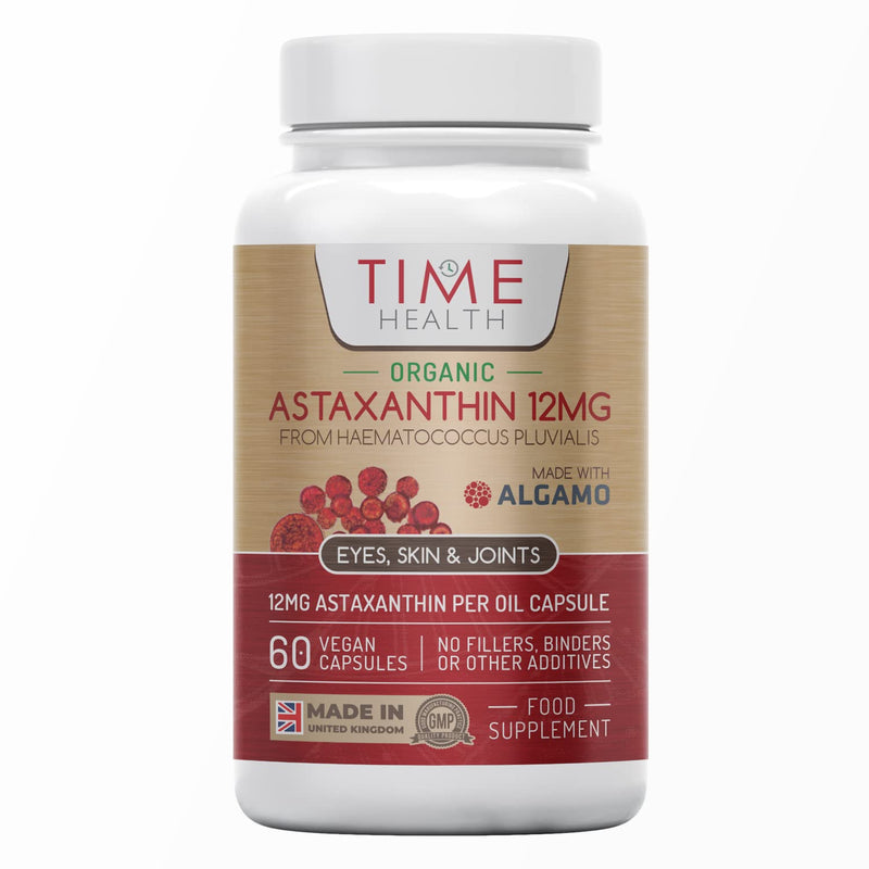 New: Organic Astaxanthin Oil 12mg - High Strength - Pure & Natural Astaxanthin - 60 Capsules - Carrageenan Free - Premium Algamo® Oil - Haematococcus Pluvialis - UK Made - Zero Additives - EU Source 60 Capsule Bottle - NewNest Australia