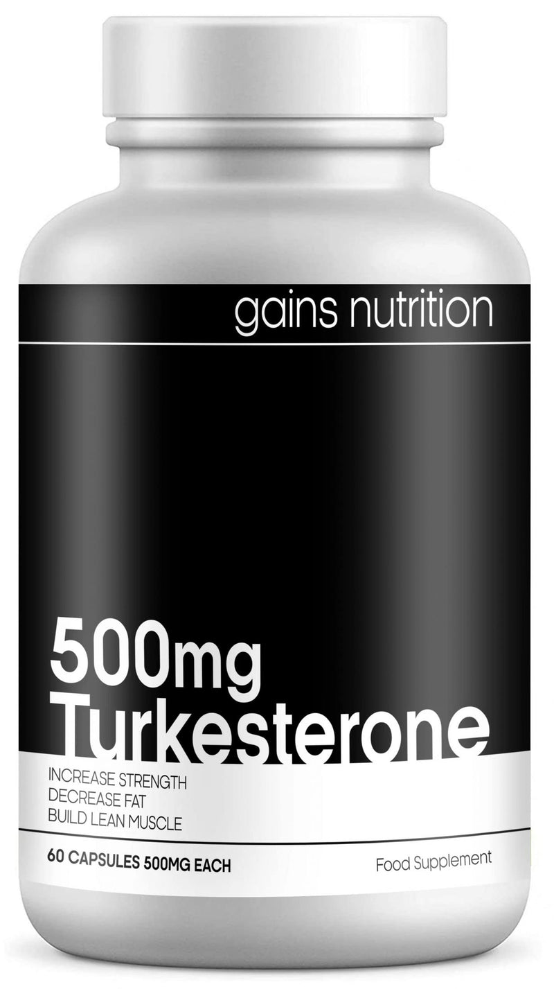 Turkesterone | High Strength 500mg | Anabolic Testosterone Supplement with Hydroxypropyl-β-Cyclodextrin | Ajuga Turkestanica Extract | | Promotes Strength & Muscle Growth - 60 Capsules - NewNest Australia