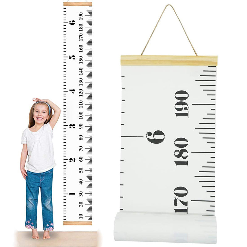 LEEQBCR 1 x Baby Growth Chart Canvas Wall Hanging Measuring Rulers for Kids Boys Girls Room Decoration Nursery Removable Height and Growth Chart Wall Height Chart Wall Ruler 7.9 x 79 inch - NewNest Australia