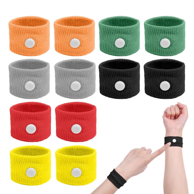 ACWOO Motion Sickness Wristbands, 6 Pairs Natural Sickness Bands for Kids & Adults, Anti-Nausea Wristbands for Car Sea Sickness, Relief Wristbans for Sea Flying Travel 6 Pair (Pack of 1) - NewNest Australia
