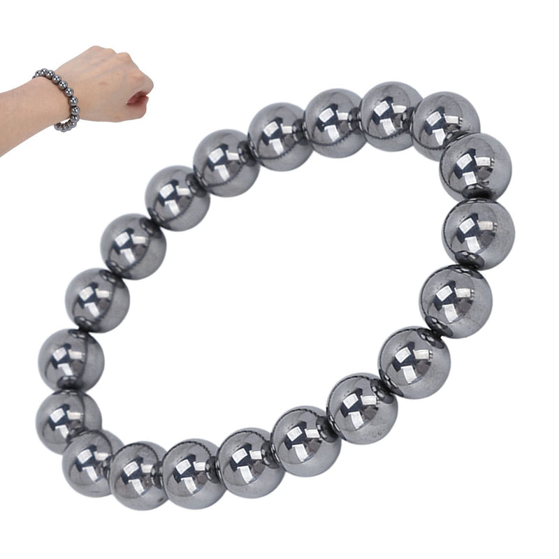 Natural Terahertz Bracelet Terahertz Stone Bracelet Powerful Beads Fashion Fatigue Therapy Natural Energy Stone Bracelet Terahertz Beads Bracelet Pain Relief for Men and Women - NewNest Australia