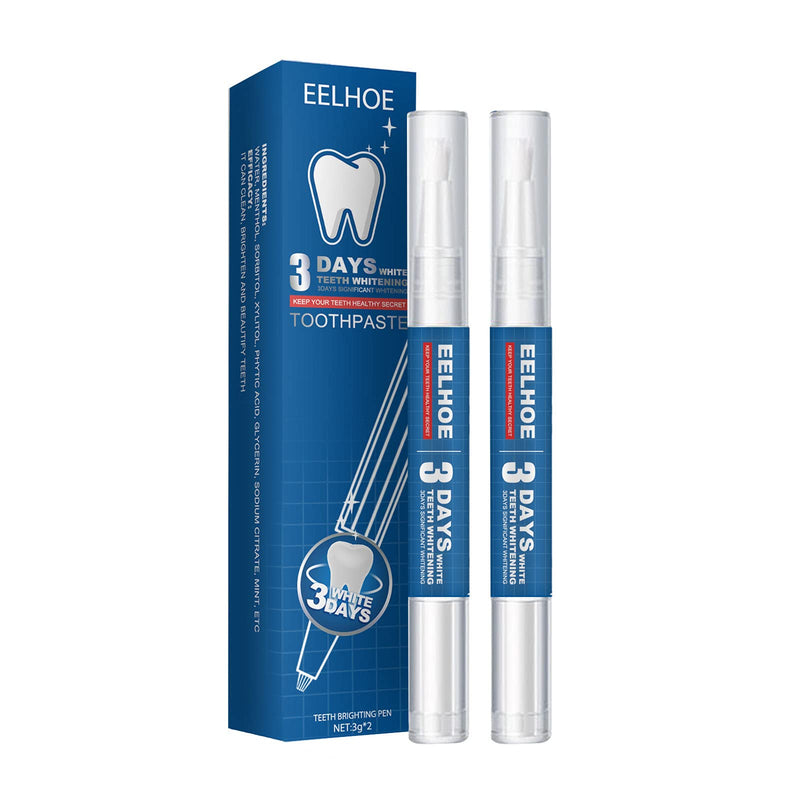 Teeth Whitening Pen - 2Pcs Tooth Gel Pen Teeth Whitening Gel Teeth Stain Remover to Whiten Teeth - Effective & Painless Whitening, No Sensitivity, Easy to Use, Natural Mint Flavor, - NewNest Australia