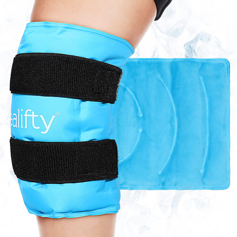 Healifty Knee Ice Pack Wrap - Ice Packs for Injuries Reusable - Ice Pack for Knee, Hot and Cold Gel Pack for Women & Men, Cold Compression Knee Wrap for Arthritis, Meniscus Tear and ACL Blue for Knee - NewNest Australia