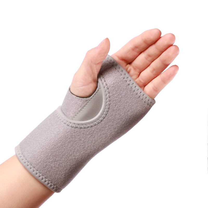 Wrist Splint Support Brace Compression Wrist Brace Elastic Adjustable Carpal Tunnel Support with Metal Strip for Sports, Fitness, Arthritis, Tendonitis One Size Single (Left Hand, Grey) Left Hand - NewNest Australia