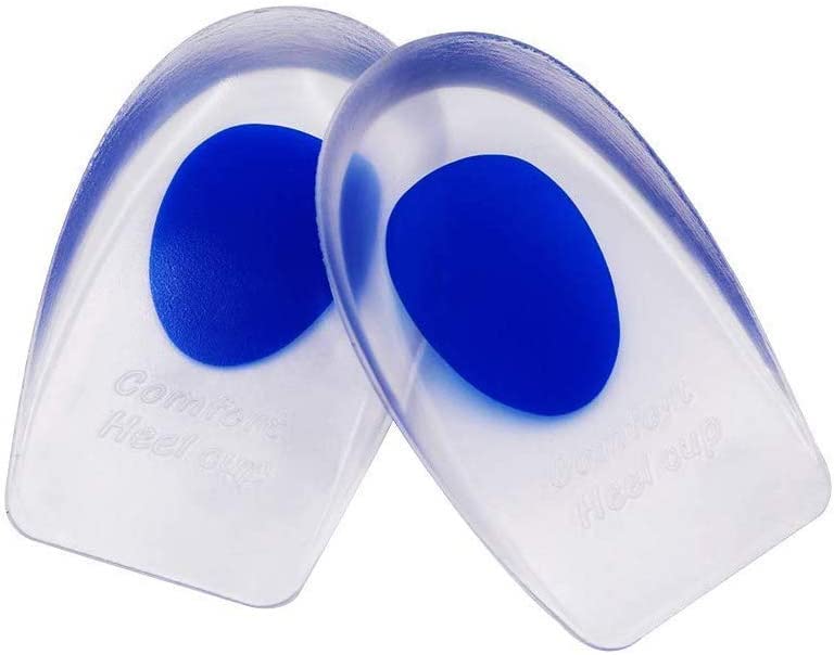 DERDOUT Gel Heel Cups for Pain, Plantar Fasciitis (Pair) - Silicone ...