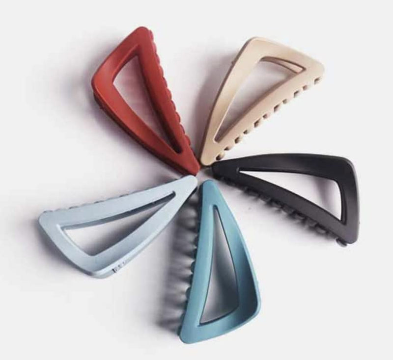 Vellichor 5pcs Elegant and Colourful Hair Clips - Claw clip for women with thick or thin Set of strong triangle design large claws extra size to hold a lot hair! Suitable straight curly - NewNest Australia
