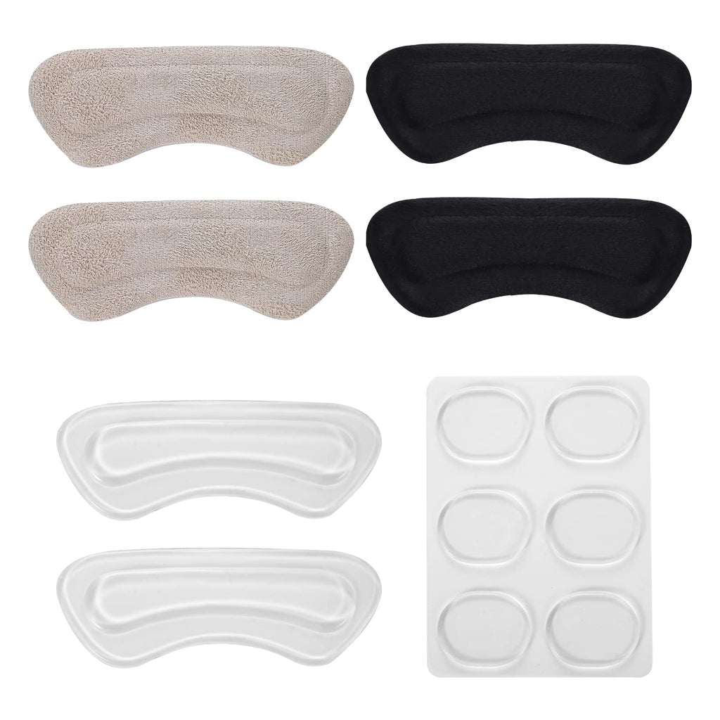 AIEX 3 Pairs Heel Grip Pads, Heel Filler Inserts for Too Big Shoes with 6pcs Round Silicone Shoe Pads Self Adhesive Shoe Pads for Large Shoes Avoid Heel Pain Slipping Blisters - NewNest Australia