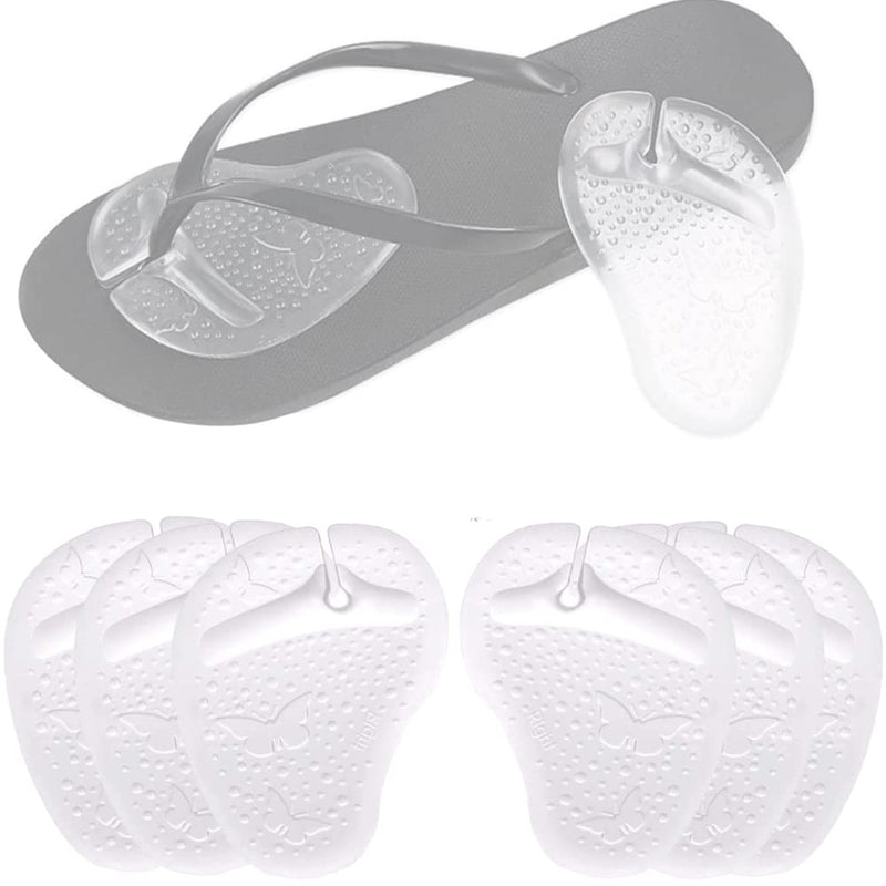 3 Pairs Self Adhesive Gel Cushion Pad Sandal Padding Gel Metatarsal Pads Flip Flops Pads Shoes Grip Pads for Sandals Forefoot Cushions Inserts Thong Toe Protectors Relief Pain - NewNest Australia