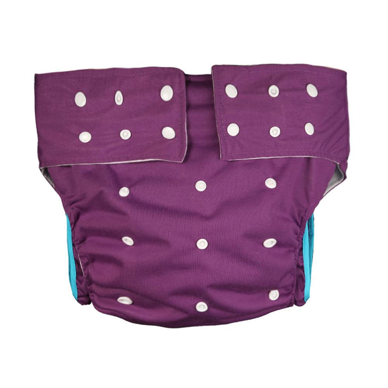 Incontinence Underwear for Men and Women, Washable Reusable Adult Diaper Pant, Adult Protective Underwear, Elderly Cloth Diaper, Easy to Dry Cloth Diaper, Cotton Diaper Pant, Leak Protection (Purple) Purple - NewNest Australia