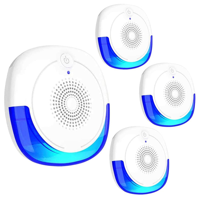EcoMyLife Ultrasonic Pest Repeller 4 Pack with Night Light, Insect Control, Spider Repellent, Plug in Indoor Mouse Deterrent, Anti Moths, Ants, Bed Bugs, Fleas, Cockroaches, Flies, Spider, Wasp Night Light Style 4 Pack - NewNest Australia