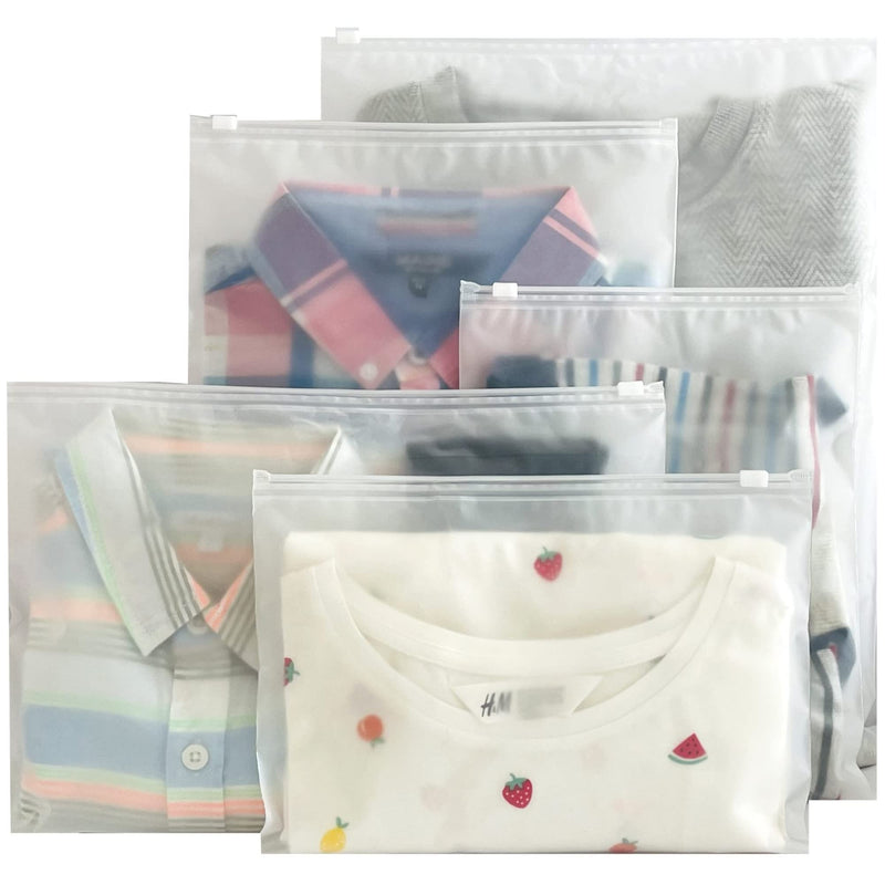 Marrie Ziplock Bags for Clothes Hospital Maternity Essentials Travel Space Saver Luggage Organiser No Vent Frosted Storage Pouch for Shoe Toiletries Garments School Trips Toys Home Cosmetic Pack of 20 Pack of 20 - Mixed - NewNest Australia