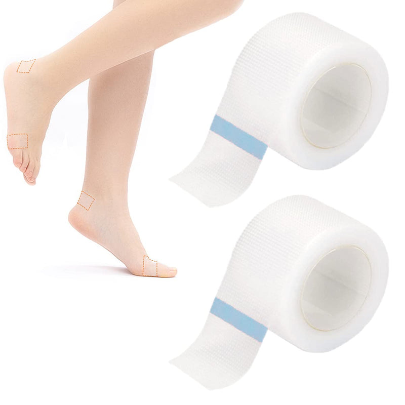 2 Rolls Moisture Heel Stickers Heel Sticker Tape, Invisible Adhesive Foot Anti Wear Tape Breathable Cushion Blister Guard Patch to Prevention Blister and Chafing Cushion Protection(2*5m) - NewNest Australia