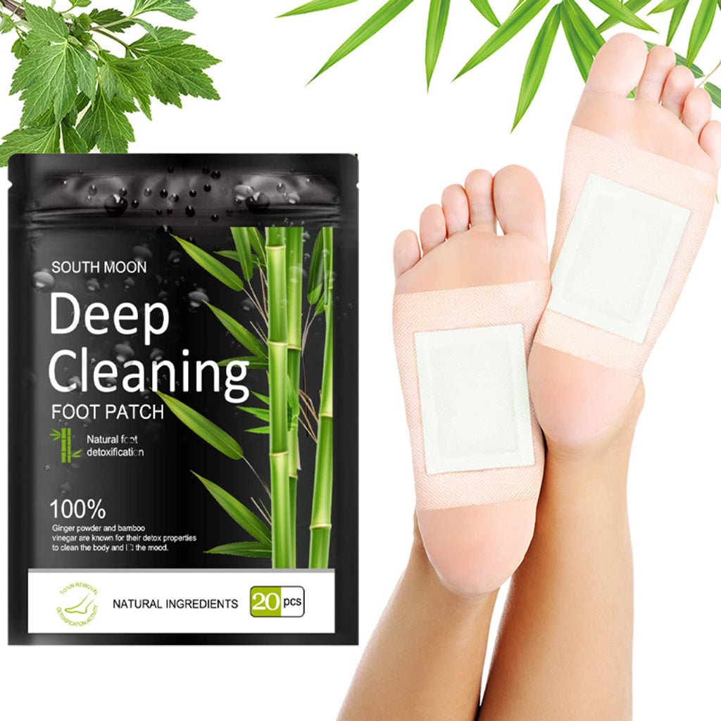 Deep Cleansing Foot Patches, Body Detox Pads, Foot Detox Patches for Improve Sleep, Relieve Stress, Detox Foot Pads with Natural Bamboo Vinegar for Body Detox & Blood Circulation(20 PCS) - NewNest Australia